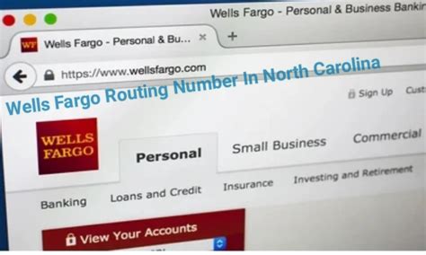 wells fargo routing nc